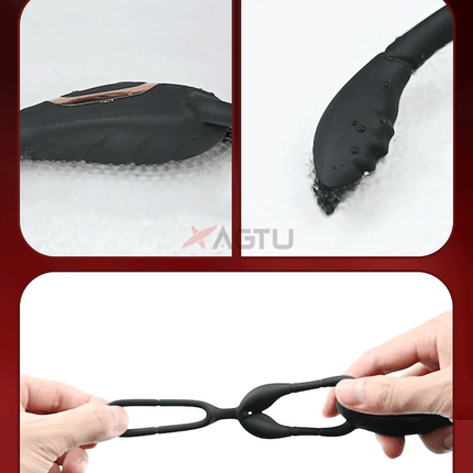 Male Sex Toys Rotating Anal Vibrator Prostate Massager Dual Penis Ring Cock Rings Anal Butt Plug Vibrators Anal Toys for Men 18+