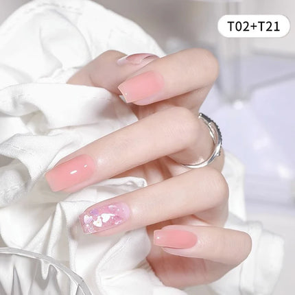 Pretty Colorful Glitter Nail Polish Reflective Candy Color Nail Varnish Semi Permanent UV Polish Nails Art Manicure Jelly Glue