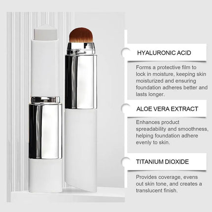 2-in-1 Color-Changing Foundation Stick - Lightweight Hydrating Brightening Matte Moisturizing Foundation Concealer Makeup