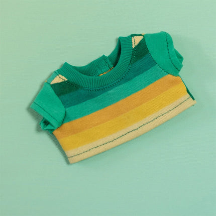 For 17cm Labubu Doll Clothes Labubu Summer Colorful T-shirt Work Pants Dressing Set Labubu Trendy Ropa