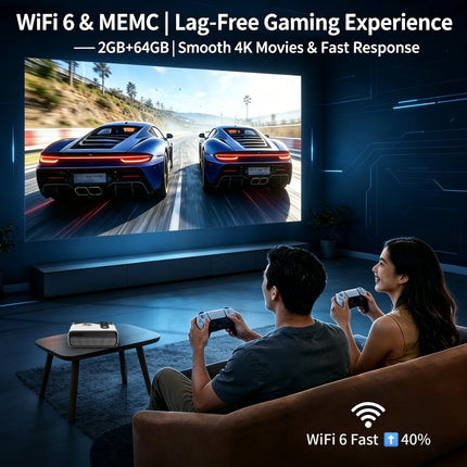 new 4K UHD Netflix Official Licenced projector auto focus 2+64G home theater HDR10+ 2.4+5G dual wifi Dolby MEMC movie projectors