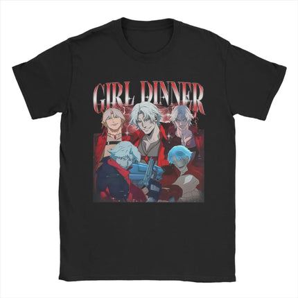 Classic Game DMC Devil May Cry Vergil Peripherals for Fans Tee Women Men Fashion Cotton T-Shirt Round Collar Oversize Casual Top