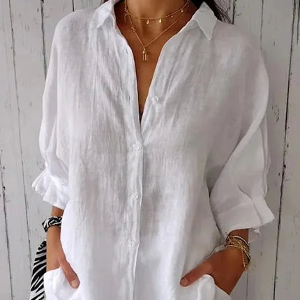 Summer Cotton Linen T Shirt Women Clothes Blusas Woman T-Shirts Loose Streetwear Tshirt Casual Ladies Tops Tee Camiseta Mujer