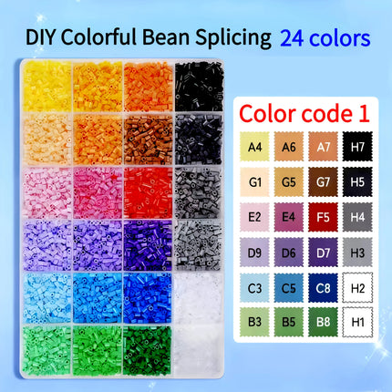 2.6mm 96 Colors Hama Beads DIY Craft Toys 3D Puzzle Iron Beads Creative Handmade Materials