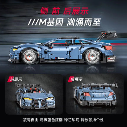 2280Pcs Technical Car Building Blocks Remote Control Moter Power M4 Super Sports Car Bricks Thunderr Car Model Toys Kids Gifts