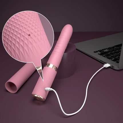 Dual motor Realistic Thrusting Dildo Vibrator With Heating,10 mode Sex Toys  Vibrator Clitoral Stimulator For Anal Stimulation