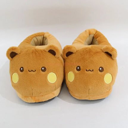 New Panda Bubu And Yier Plush Slippers Cartoon Panda Indoor Couple'S Warm Cotton Slippers Autumn And Winter Gift