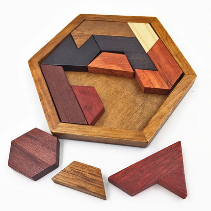 Classic IQ 3D Wooden Puzzle Adults And Kids Casse Tete Baffling Puzzles Headache Brain Development Toys Rompecabezas De Madera