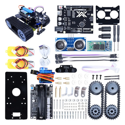 AI Programmable Intelligent Robot Educational Kit with AI Technology Tracks  Robotics Building Set  STEM Learning