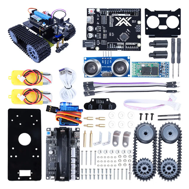 AI Programmable Intelligent Robot Educational Kit with AI Technology Tracks  Robotics Building Set  STEM Learning
