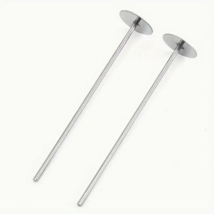 1/2Pcs Flower Nails Cake Decorating Kit Heating Rod For Pan Core Cupcake Too Baking Stainless Steel Tool Sliver Cake Heating Rod