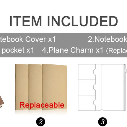 Moterm Hot Sale 100% Genuine Leather Notebook Handmade Vintage Cowhide Diary Journal Sketchbook Planner TN Travel Notebook Cover