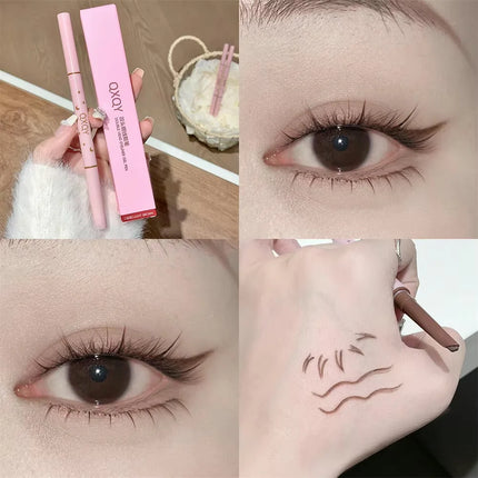 Punk Red Eyebrow & Eyeliner Gel 2 In 1 With Angled Brush Smudge-Proof Waterproof Creamy Smooth for Brows & Under Eye Makeup