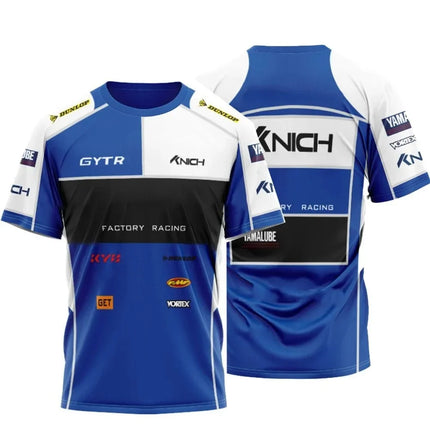 New Men's 3D Printed Motorcycle Team T Shirt Superbike Motocross T-Shirt Men's Quick-drying Breathable Racewear Large Size Tops