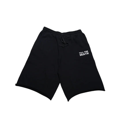 TILL THE DEATH 3/4 SWEAT TTD Athletics Oversized Sweat Shorts in Black US SIZE Powerwing Sweaters