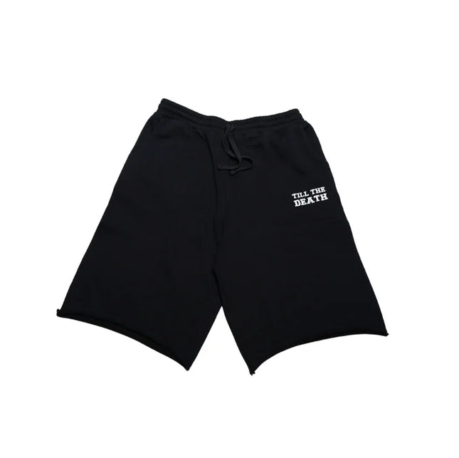 TILL THE DEATH 3/4 SWEAT TTD Athletics Oversized Sweat Shorts in Black US SIZE Powerwing Sweaters