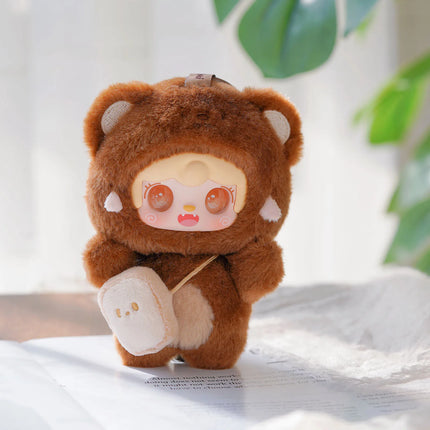 Yooki V4 Take A Bite Of Bear Series Vinyl Doll Plush Blind Box Bag Pendant Decor Keychain Desk Ornament Figure Mystery Box Gift