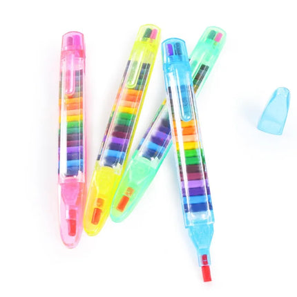 2026 Creative Stationery 20-color Children's Drawing Toy Crayons Baby Funny Creative Education Paint Children's Graffiti Pen