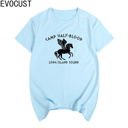 Camp Half Blood funnny parody short sleeve T-shirt Cotton Men T shirt New TEE TSHIRT Womens unisex Fashion