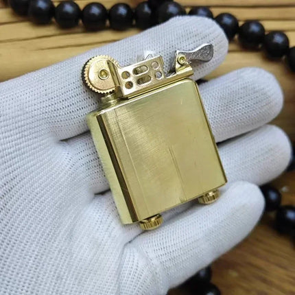 ZORRO 790 Genuine Ultra-thin Windproof Original Copper Lighter Double-sided Engraved Wheel Lighter Lighter Men's High-end Gifts