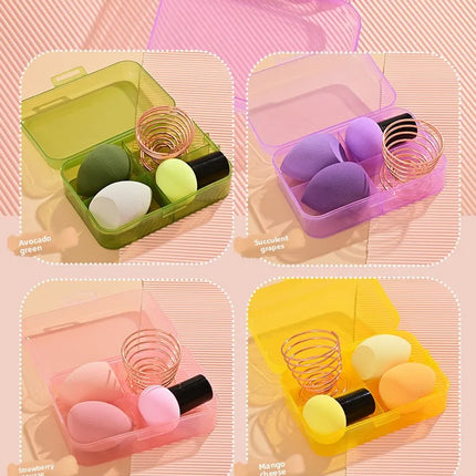 Magic Foundation Makeup Brush Set Soft Beauty Blender Gourd Shaped Makeup Sponge Loose Powder Brush Cosmetic Tools Kit