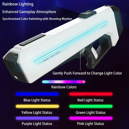 High-Pressure Water Gun Toys Powerful Electric Shooting Automatic Spray Water Absorption Outdoor Beach Pool Toy For Boys Kids