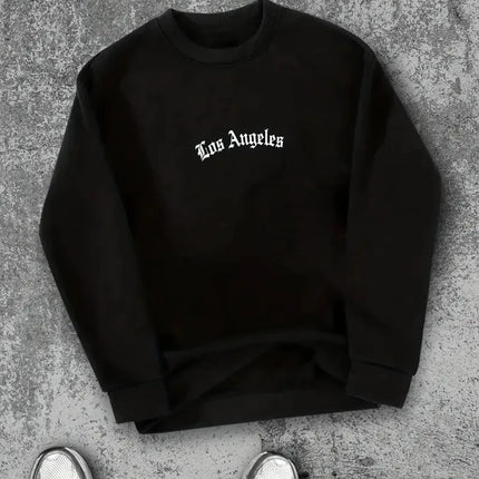 The new men's round-neck hoodie for Spring and Autumn 2025 features street fashion and soft 3D letter pattern printing