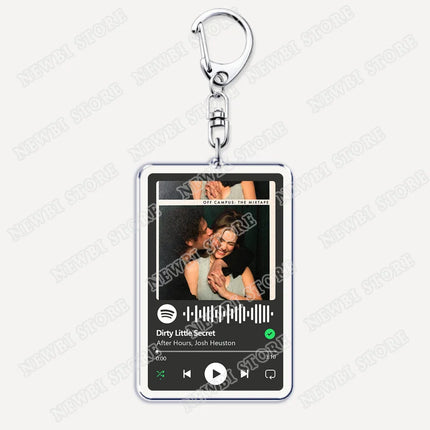 Hot TV Off Campus The Mixtape Keychains Into You U+Ur Hand Music Songs Keyings Jewelry Elle Kennedy Garrett Graham Fans Gifts