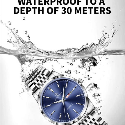 2025 New Top Brand Luxury Men's Wristwatch Waterproof Luminous Date Men's Watches Stainless Steel Quartz 43mm Men's Watch Male Watch