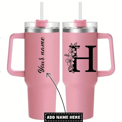 Personalized 40oz Tumbler with Name Custom Mother's Day Gifts Tumbler Metal Stainless Steel Vacuum Thermal Coffee Tea Mug