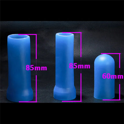 SM Penis Sleeve Extender Enlargement Silicone Glans Protector Cap Replacement Penis Pump Stretcher Clamping Accessories Sex Toys