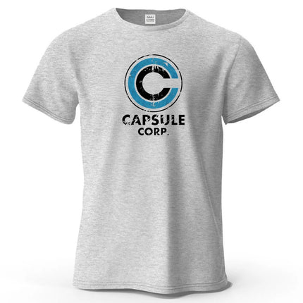 S-4XL Capsule Corp 100% Cotton Funny Printing Japan Anime Men T Shirt Tee Summer Streetwear Tops Fashion Brand Tshirt Clothing