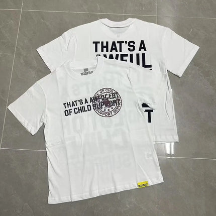 That's A Awful Lot of Cough Syrup Short Sleeve American Street Pop Hip-hop Cartoon Pattern Print Tops COUGH SYRUP T-shirt