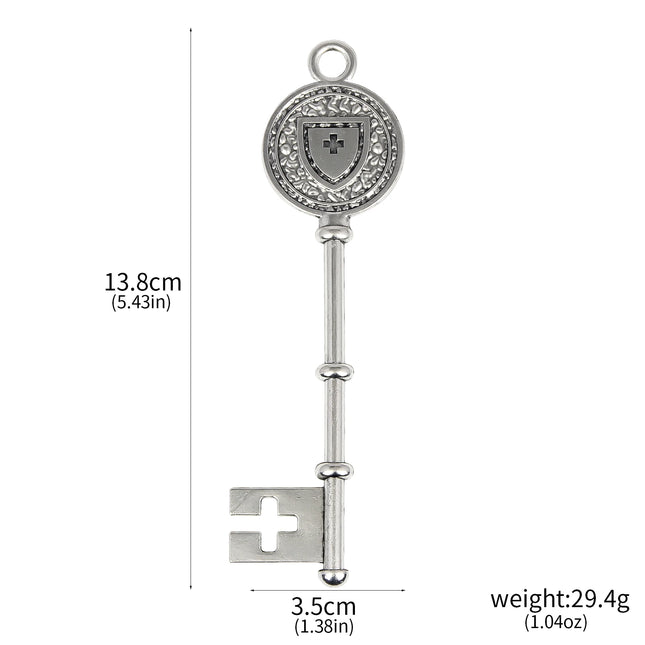 Residents Evils Remake RPD Keys Set Raccoon Police Department Square Plum Heart logo Keychain Cosplay Costume Accessories Gift