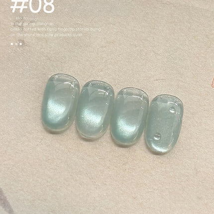 WS 10ml Light Flow Cat Magnetic Gel Nail Polish for Whitening in Autumn And Winter Semi Permanent Gel Manicure DIY Nail Art