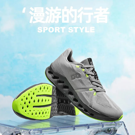 Men Casual Sports Running Shoes Marathon Air Cushion Breathable Lightweight Men Comfortable Athletic Nonskid Sneakers Outdoor