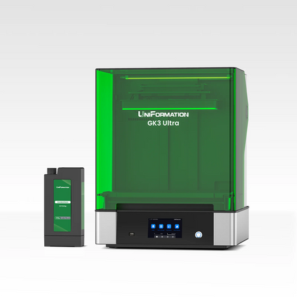 UniFormation GK3 Ultra LCD Printer0.3'' LCD Photocuring Resin 3d model making Printer with Build-in Heating System & Odor Filter