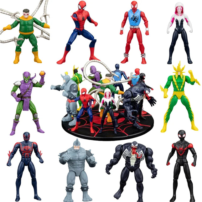 ZD Avengers Super Hero Iron Man Spiderman Gwen Action Figure Collectable Model Desktop Ornaments Toys Children Birthday Gifts