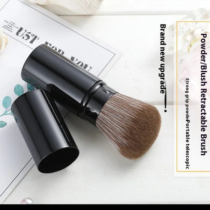 1pcs makeup tools  Powder/Blush Brushes Retractable Single Soft Loose Powder Blush Brush Portable Beauty Cosmetic Tool
