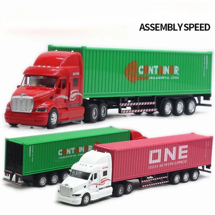 1/48 Big Size Container Truck Removable Windup Toy Children Gift