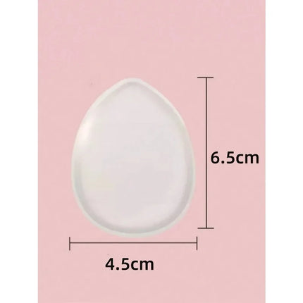 1/2Pcs Silicone Makeup Sponge, Water-Based Crystal Jelly BB Cushion Puff, Transparent Makeup Foundation Sponge, Non-Absorbing