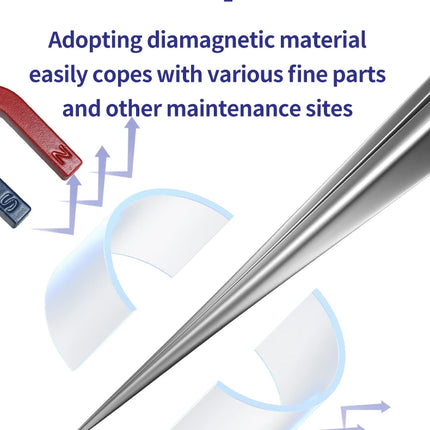 MECHANIC G-15 11 Fingerprint Flying Wire Anti-magnetic Tweezers Fine Clip Precision Components Mobile Phone Repair Hand Tools