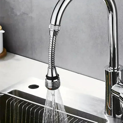 360 ° rotating kitchen long faucet pressure splash proof extended filtering foam kitchen universal faucet dual mode spray