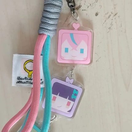 Game Zenless Zone Zero Angels of Delusion Sunna Aria Nangong Uha Cosplay Keychain Acrylic Keyring Key Chain Bag Accessory Prop