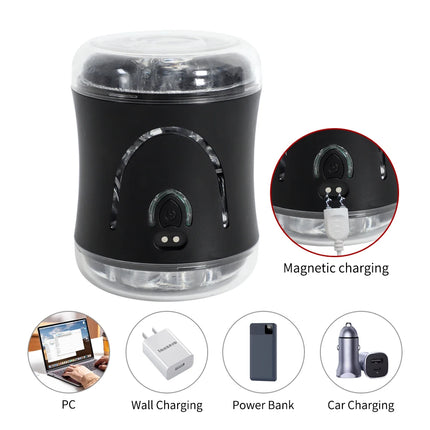 Telescopic rotating masturbation cup with sound sucking penis pump pocket vagina oral sex toy masturbator piston fully automatic