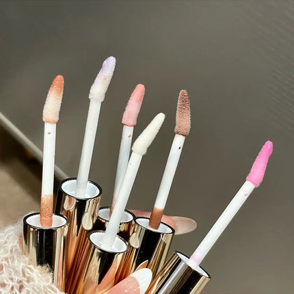 Cizn Galaxy Qin Lip Gloss Moisturizing and Long-Lasting Fine Shimmer Plumping Lip Gloss Mirror-Like Water Gloss Daily Lipstick Cosmetics Same Style as Girl Groups