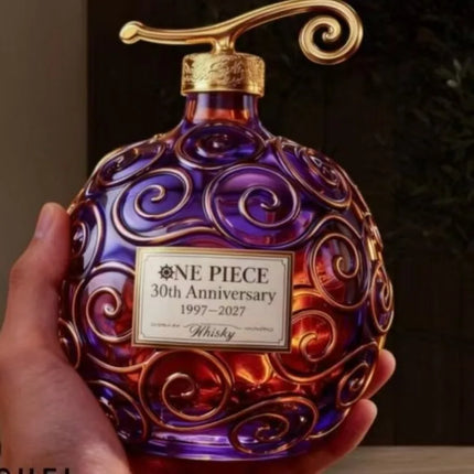New One Piece 30th Anniversary High Borosilicate Glass Whiskey Decanter Collectible Grade Decorative Wine Carafe