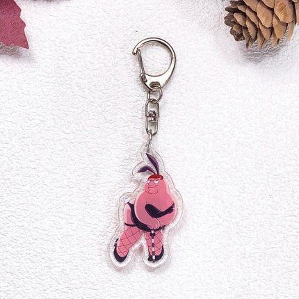 1/23Pcs Disney Family Guy Car Keychain Accessories Acrylic Cute Charms Pendant For Bag Funny Key Holder Backpack Decoration Gift