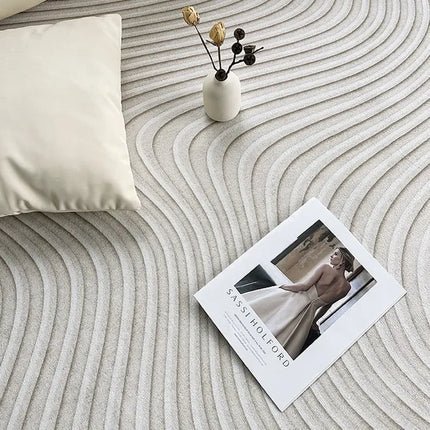French Cream Washable Home Carpet Light Luxury Large Area Living Room Decorative Carpets Thickened Antifouling No Slip Rug 러그