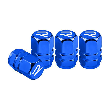 4PCS Car Metal Wheel Tires Valve Caps Badge For Volkswagen VW Golf 8 MK8 Jetta Polo R Rline Golf Tiguan GTI Accessories